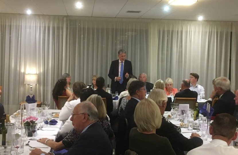 Chancellor Philip Hammond addresses our Annual Dinner