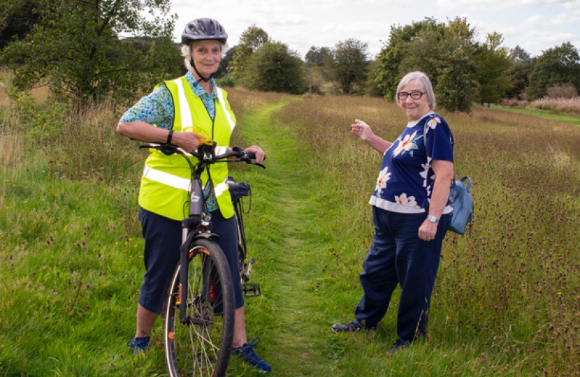 Cllrs Wood and Clark on Nomansland Common