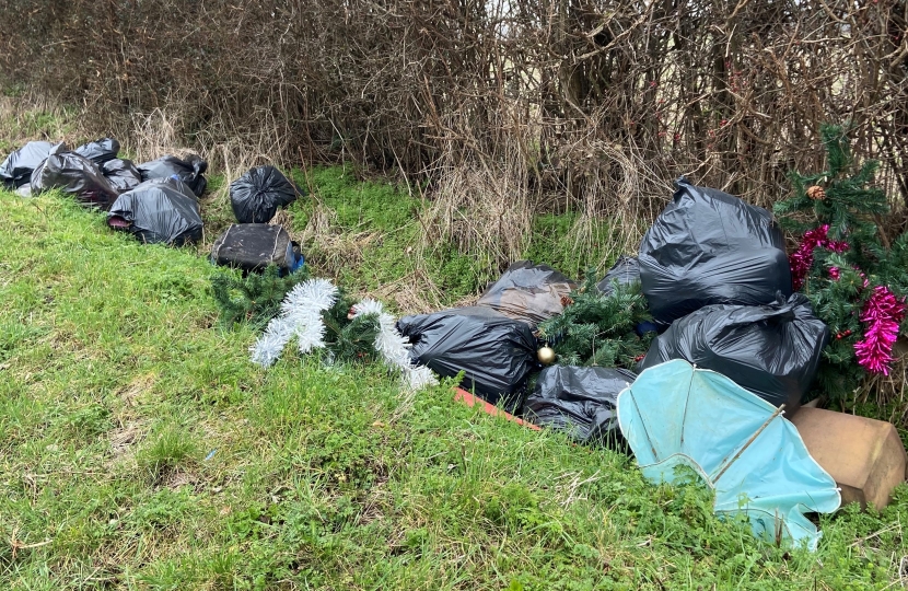 Fly-tipping in North Herts