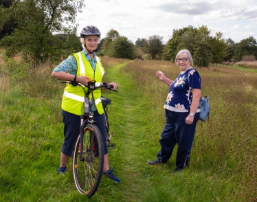 Cllrs Wood and Clark on Nomansland Common